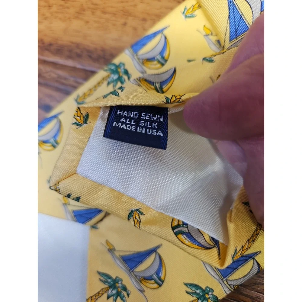 Lot Of 2 Jos. A. Bank Executive Silk Tie Extra Long Necktie Dolphins Sailboats
